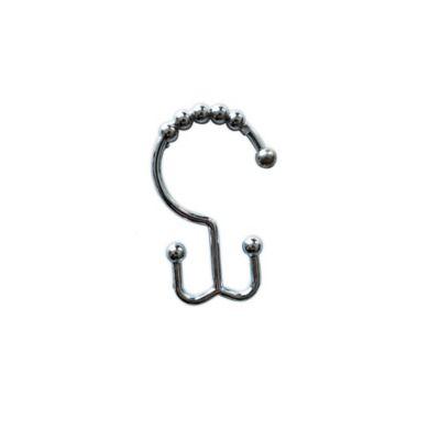Nestwell™ Double Roller Shower Curtain Hooks in Brushed Nickel (Set of 12)