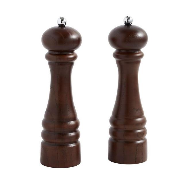Bisetti Salt & Pepper Mill Set - Dark Chateau Wood