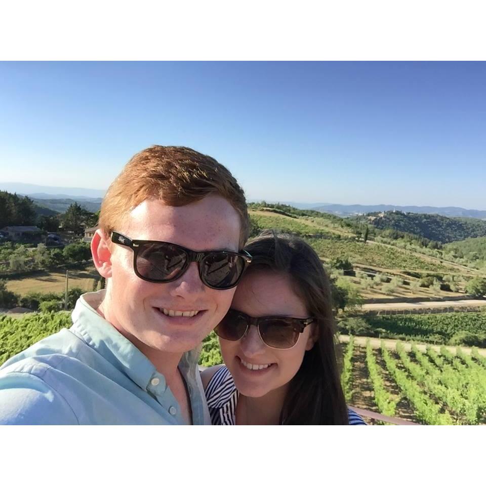Drunk on love (and wine) after our Tuscan wine tour!