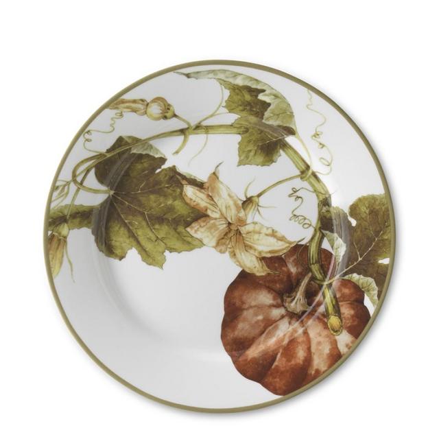 Botanical Pumpkin Salad Plate, Each