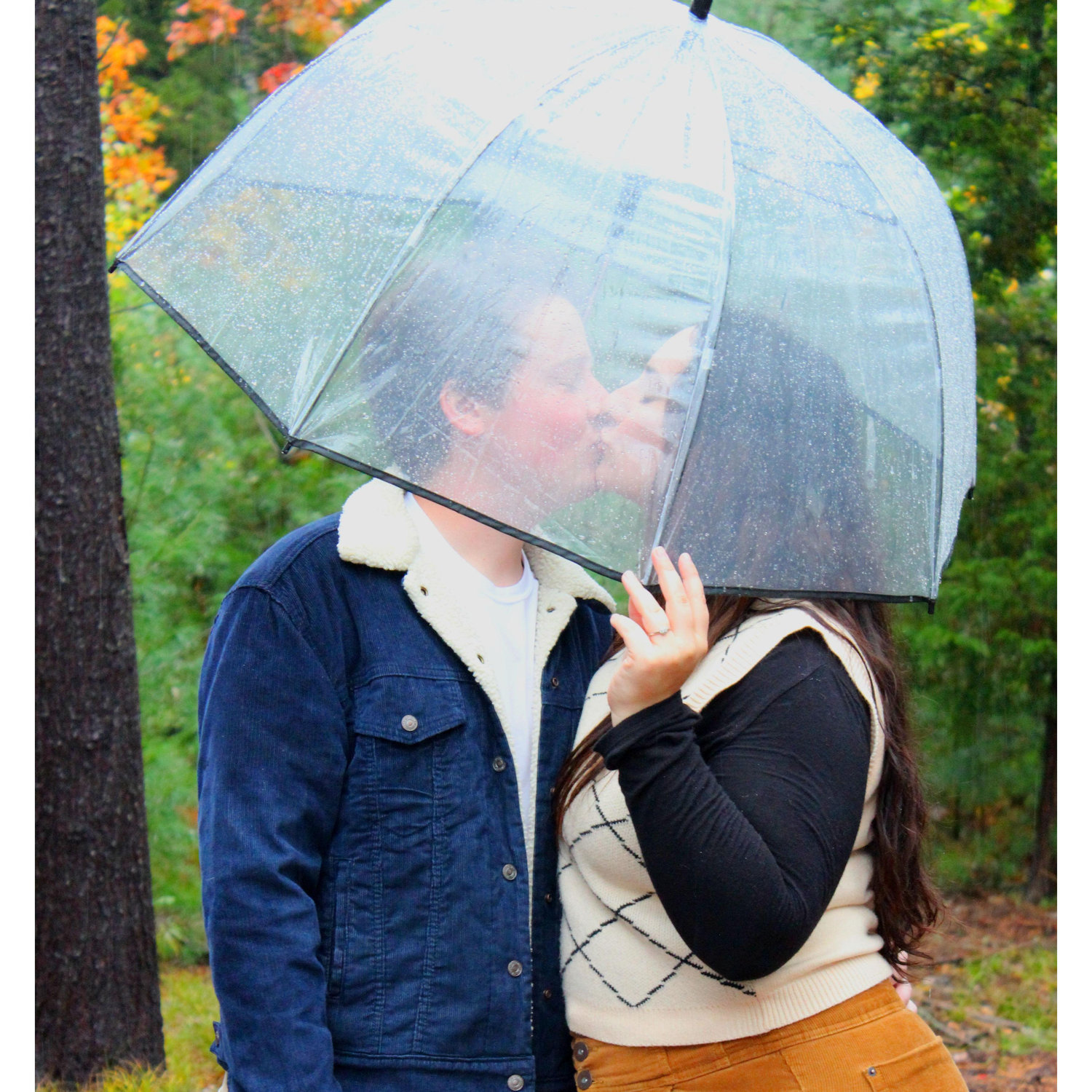 Rain meant taking advantage of these adorable umbrellas, I mean, aren't they to die for?!