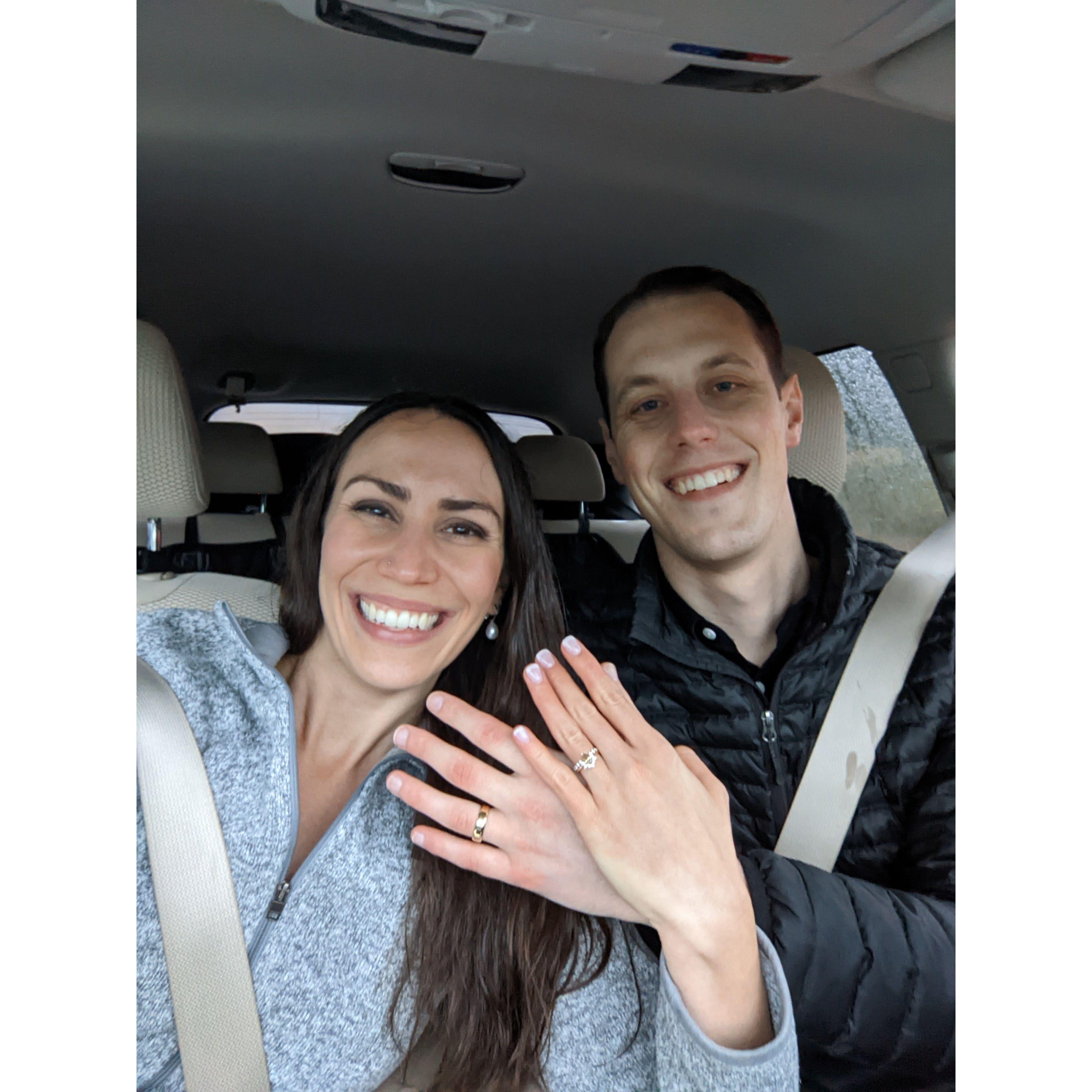 Our first married selfie :P