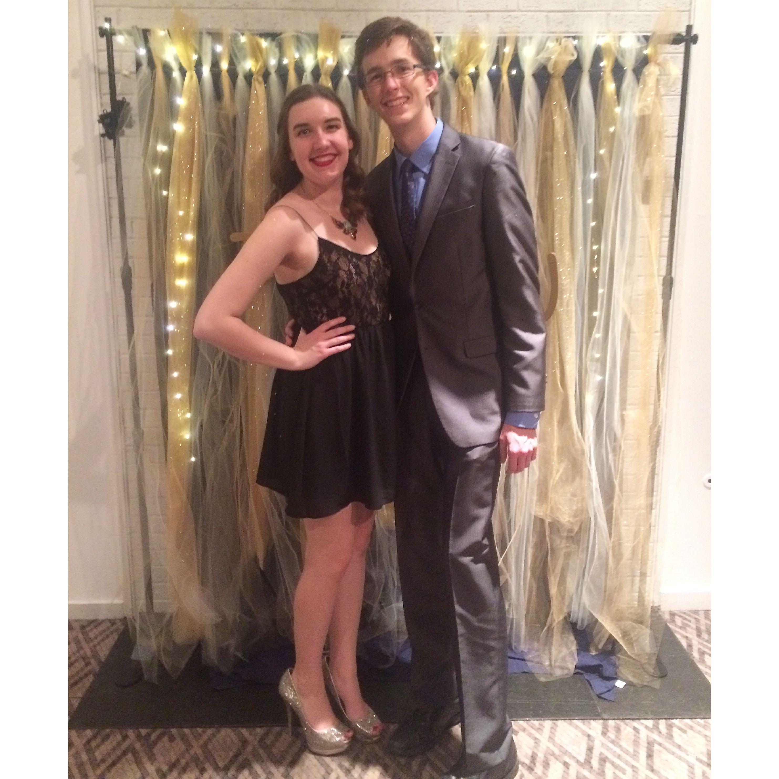The first sorority formal that Bob attended with Kayla, can you tell she wore her tallest heels?