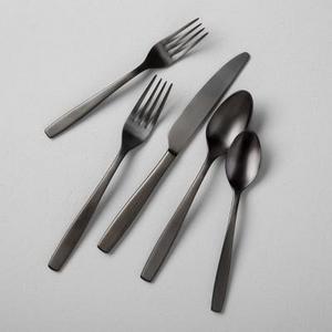 5pc Flatware Set Matte Black - Hearth & Hand™ with Magnolia