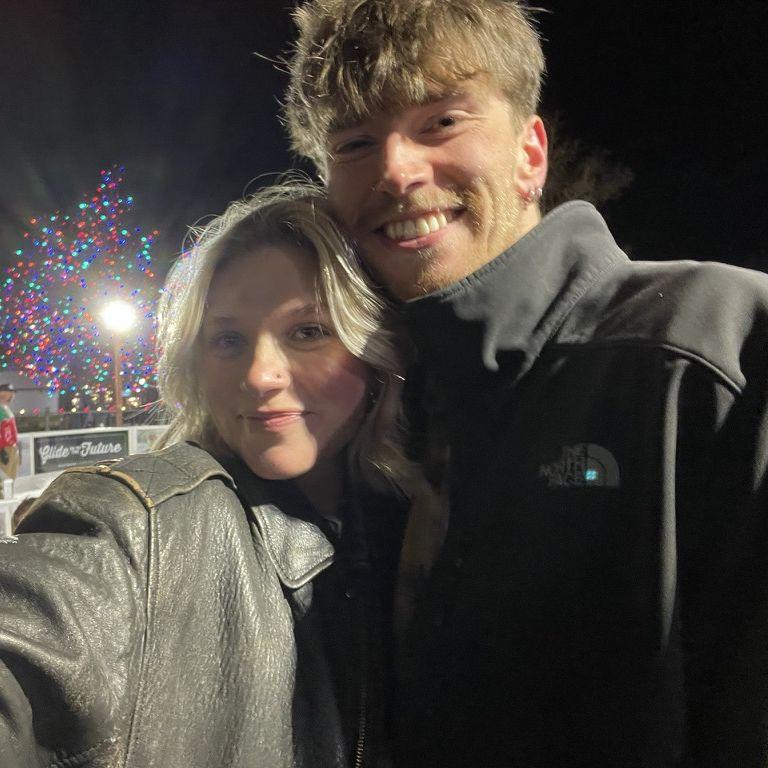 Our first official date, ice skating!