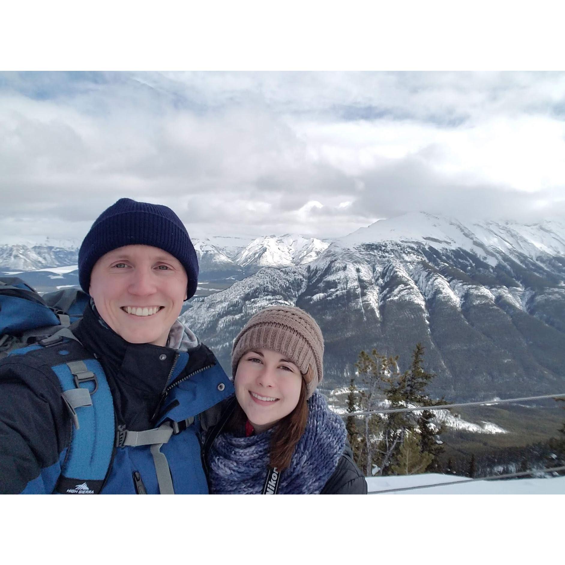 Our first major vacation to Banff National Park in Alberta Canada. We drove all 1,800 miles there in the middle of winter to go camping!