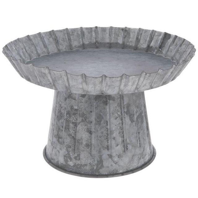 Galvanized Pedestal Metal Cake Stand