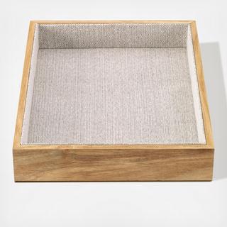 Lined Acacia Tray