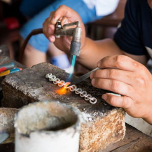 Learn to make silver jewelry in Ubud
