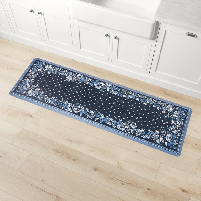 Happy Feet Provence Indigo 22"x72" Anti-Fatigue Mat
