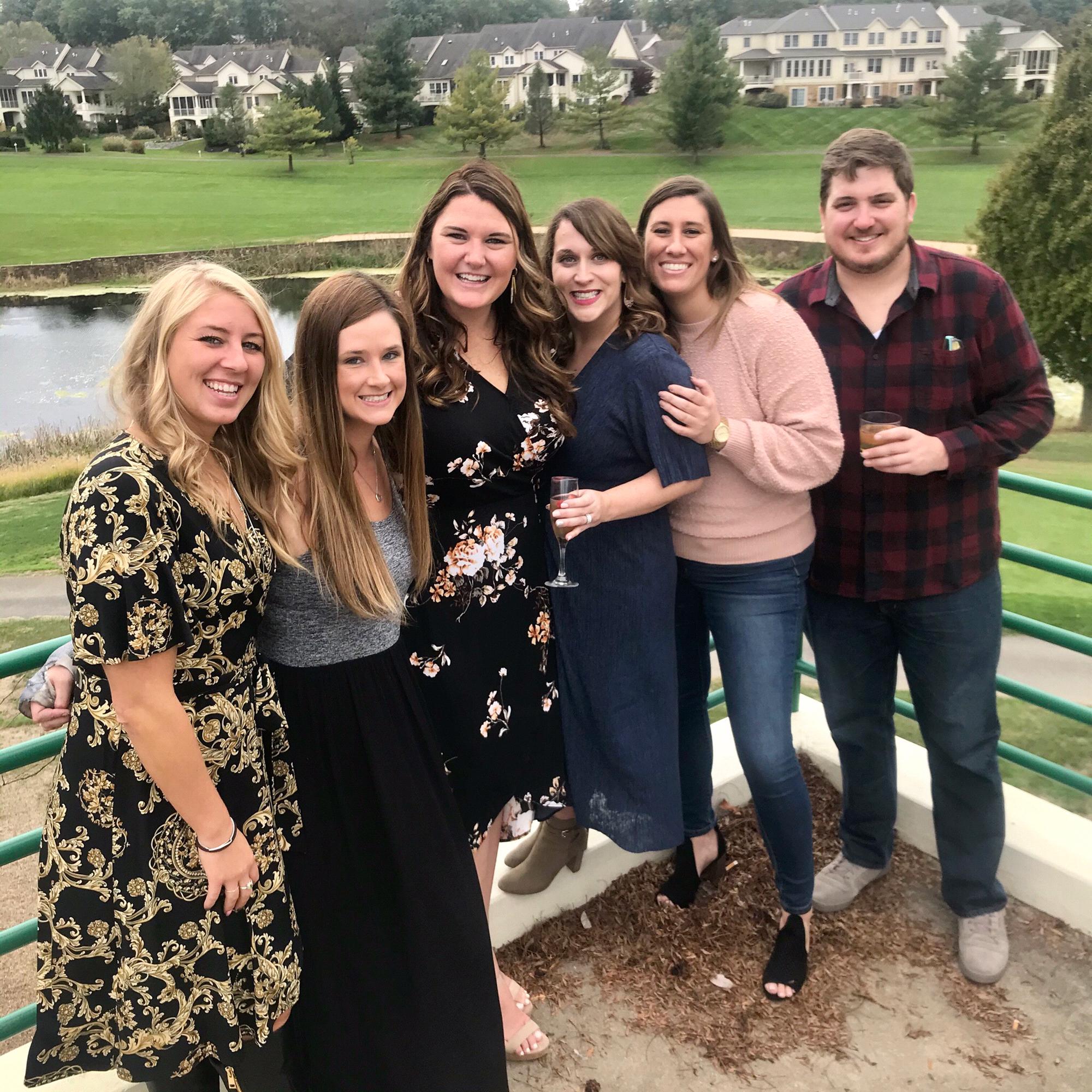 October 10, 2019 Our Engagement Party, Kristin with her Bridal Party