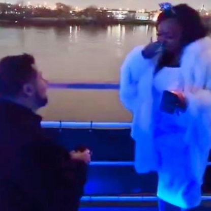 Ben popped the question during our NYE Cruise in Philly