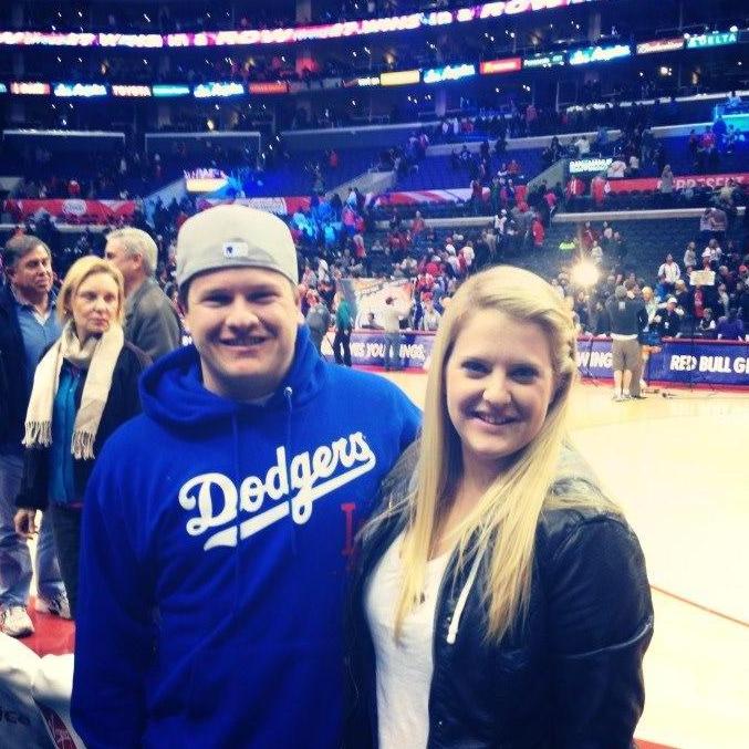 Wes cored court-side seats at The Clippers game, 2012.