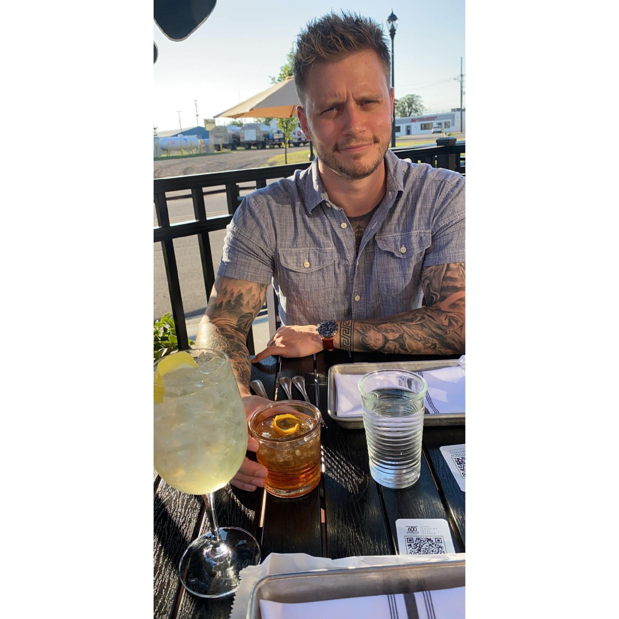 Sexy date for Hannah's birthday dinner