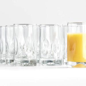 Impressions 10-Oz. Juice Glasses, Set of 12 | Crate & Barrel