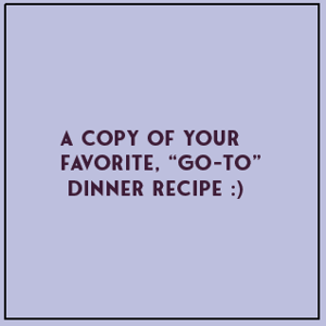 Your Favorite Recipe