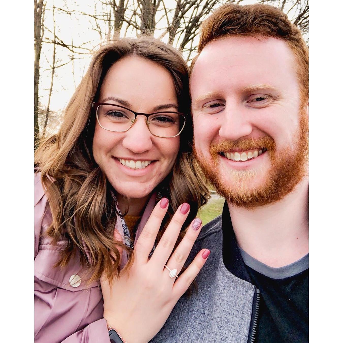 The day we got engaged!!!