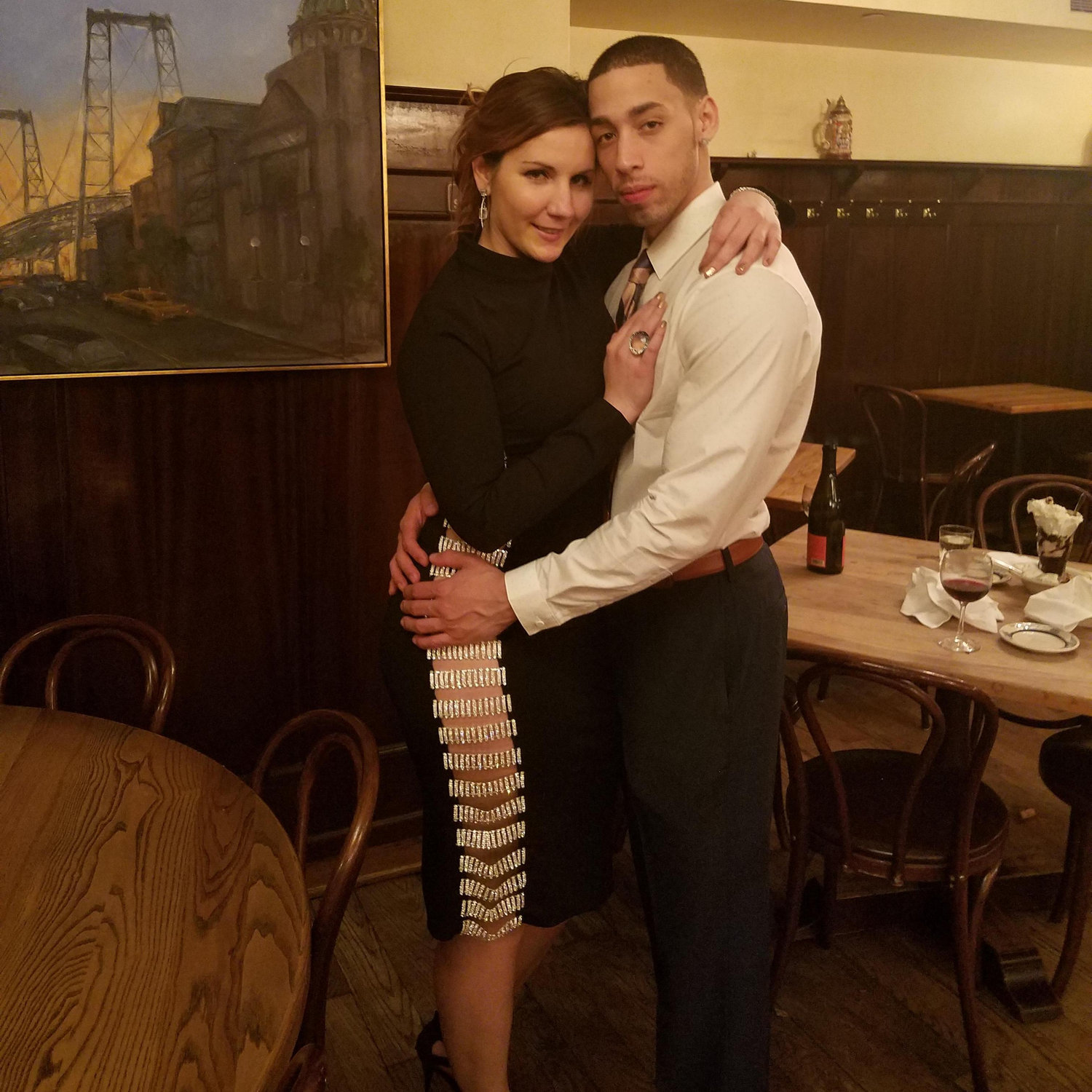 We went to Peter Lugar's Steakhouse. After this my shoe broke... always the sign of a good night out.