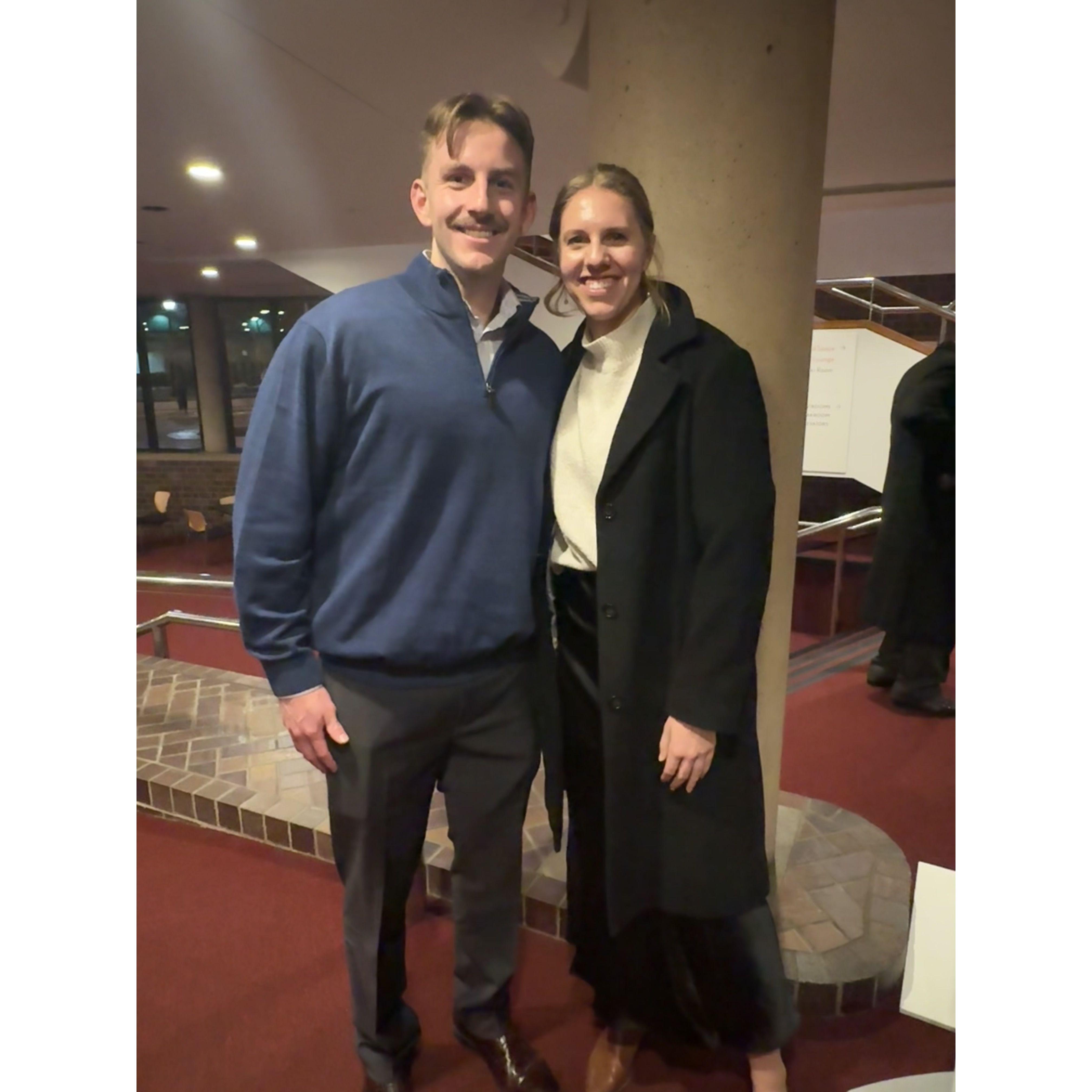 Celebrating our first month dating at the Baltimore symphony