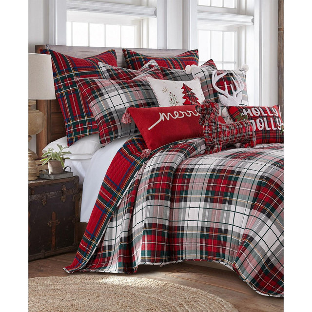 Levtex Spencer Plaid Reversible Quilt, King/California King