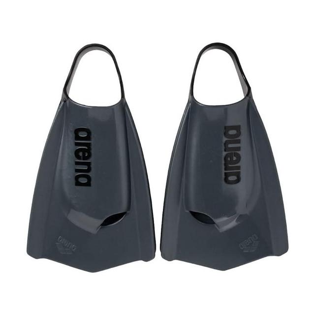 Arena Unisex Adult Powerfin Pro II Swim Training Fins Men and Women Silicone Short Blade Flippers Left-Right Customized, Sizes 4.5-13.5