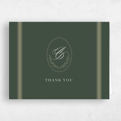 Green Landscape Wedding Thank You - Clyde Landscape