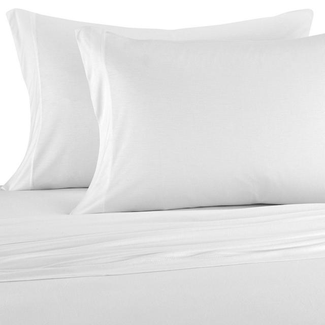 Pure Beech® Jersey Knit Modal Standard/Queen Pillowcases in White (Set of 2)
