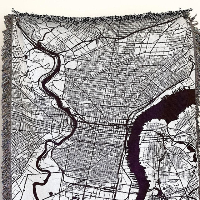 Custom City Map Blanket, Personalized Blanket, Map, Housewarming Gift, Gift For Him, Home Decor, Birthday Gift, Best Friend Gifts, City Map
