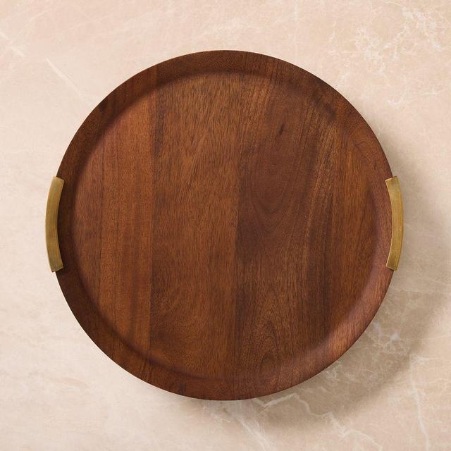 Bodin Serve Lazy Susan, Wood & Metal