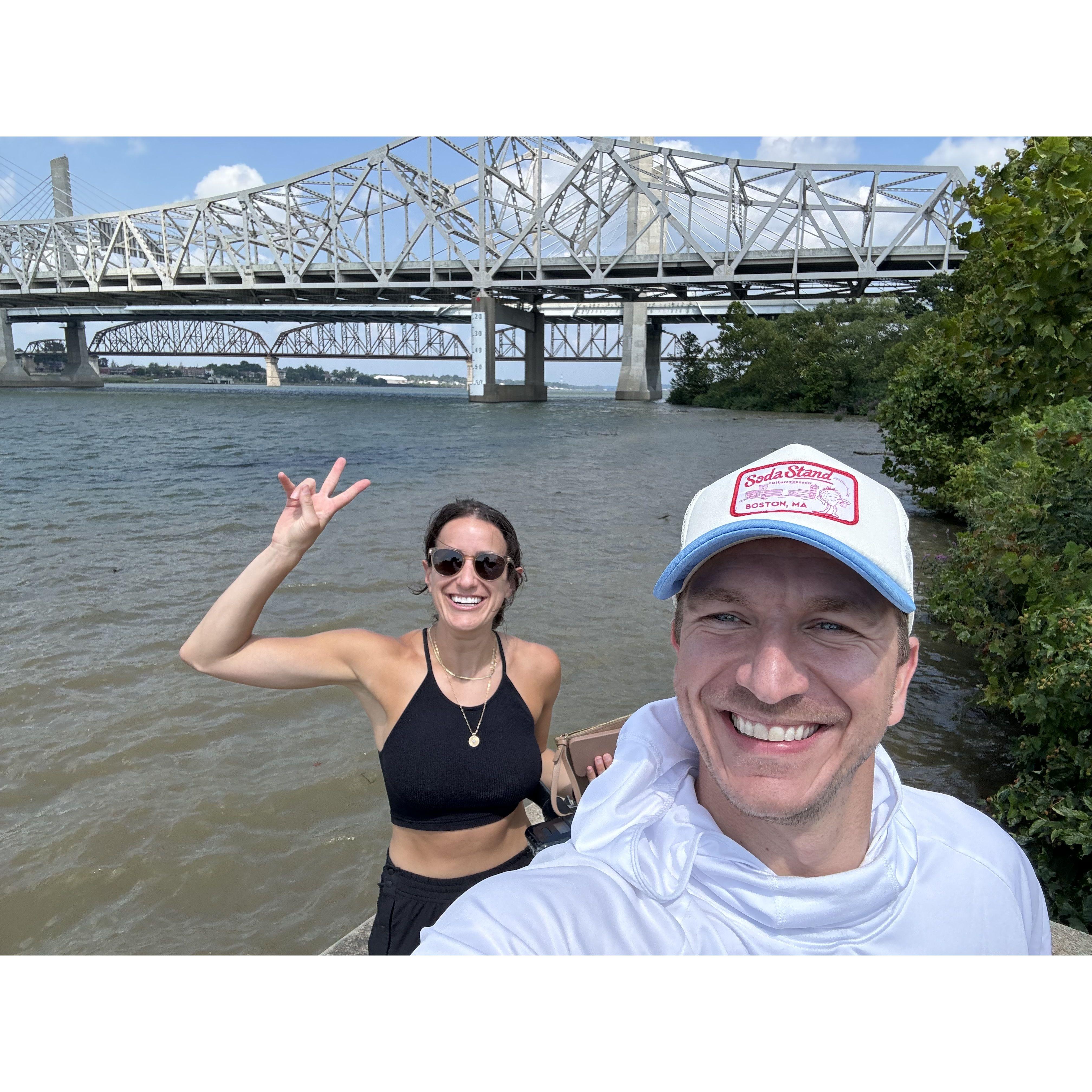 About an hour before we got engaged in Louisville, KY :)