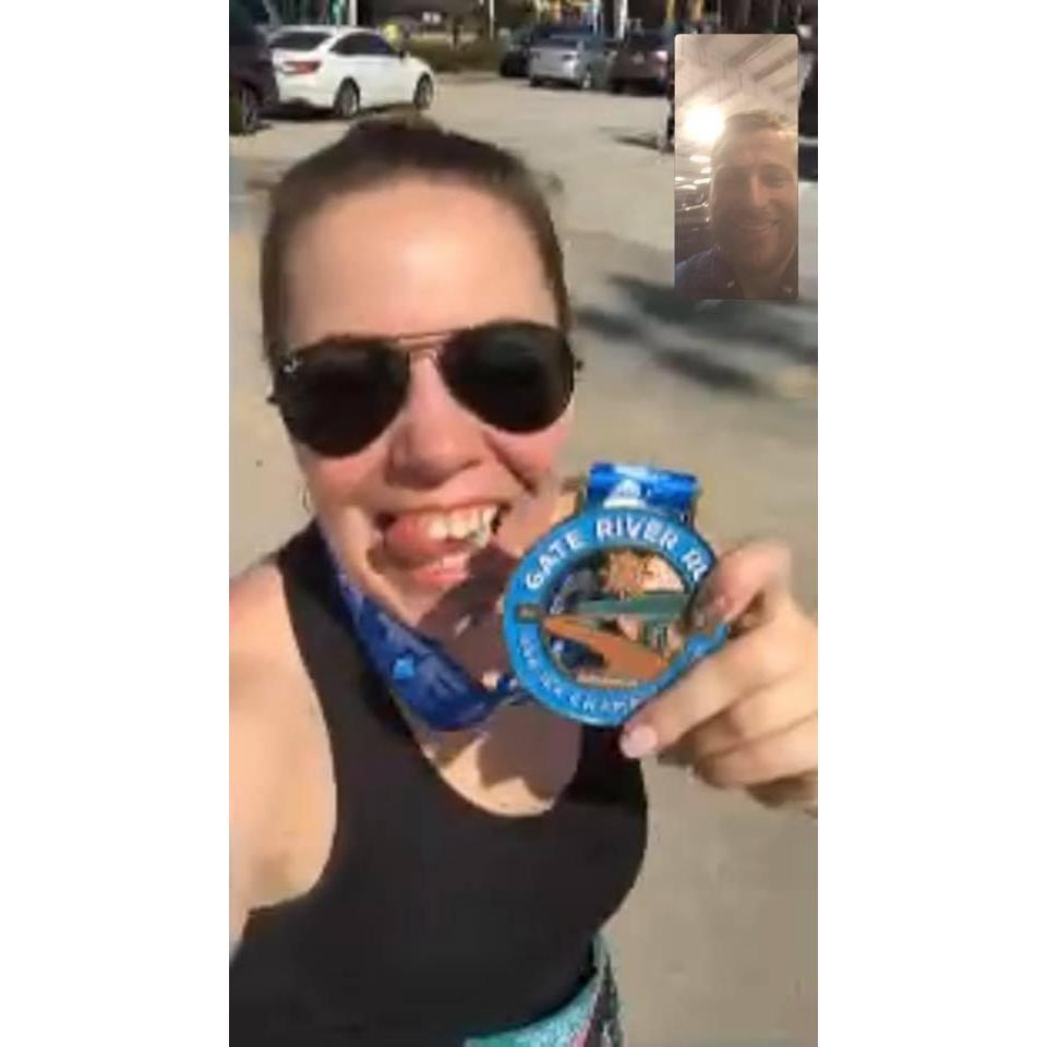 Thomas was the first person I called after I finished the Gate River Run 15K
