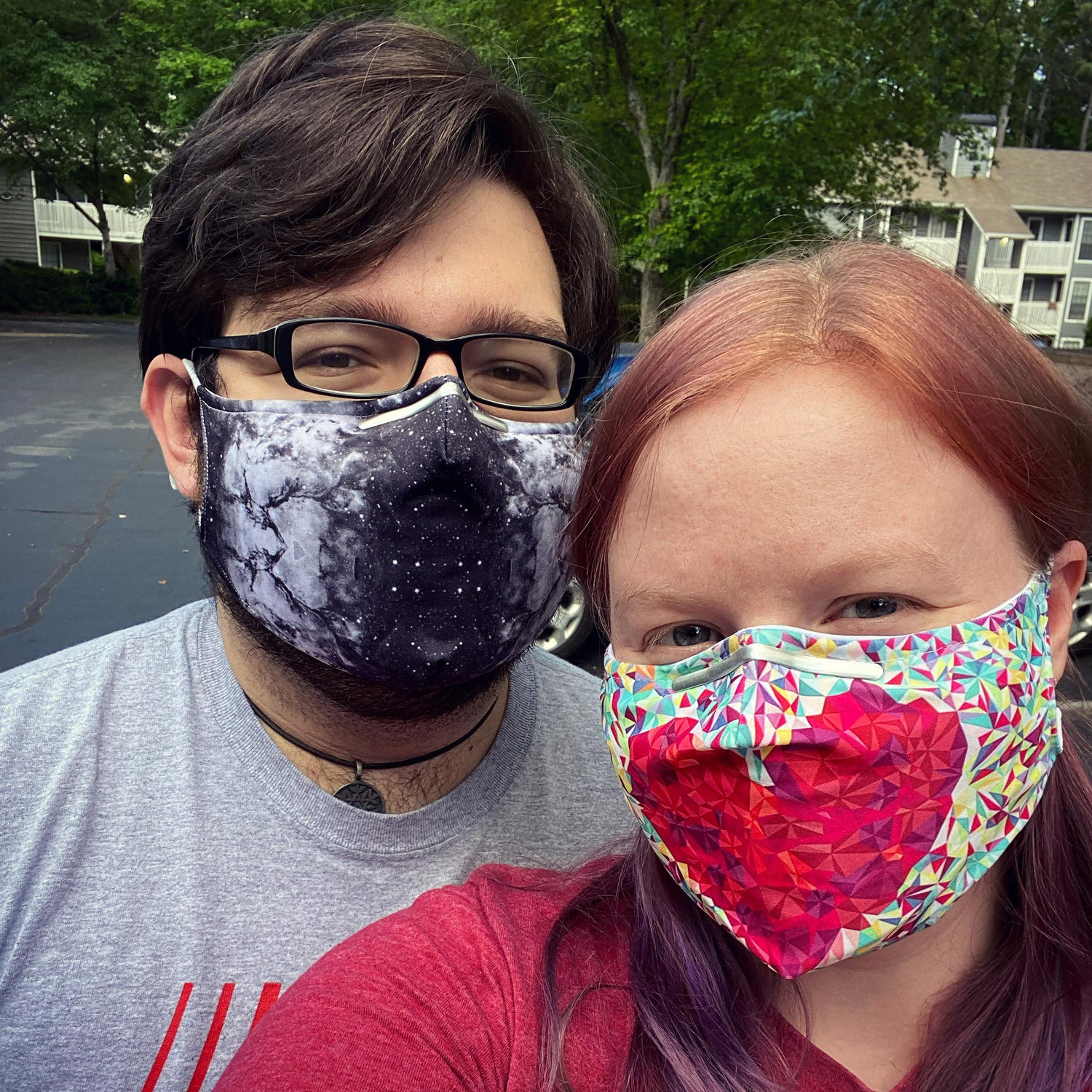 A quintessential early-pandemic photo!