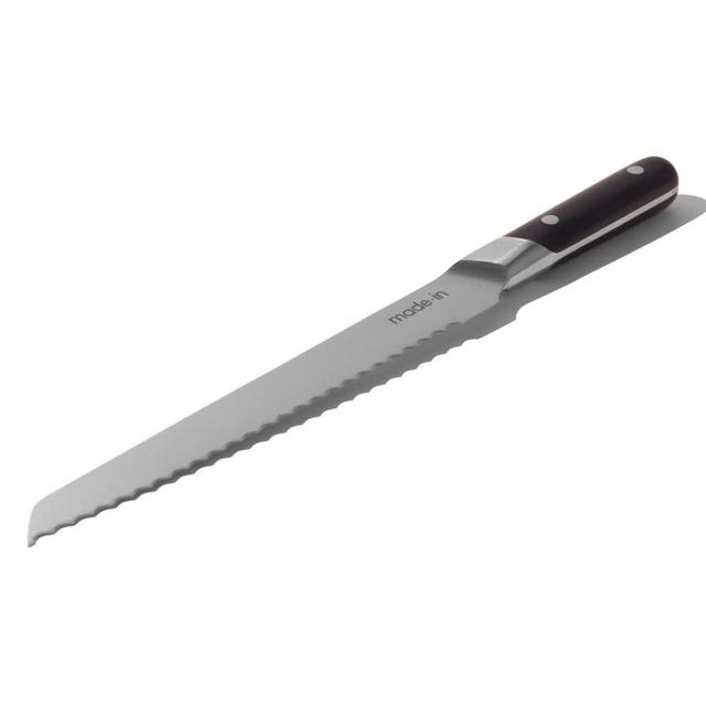 Made In Cookware - 9" Inch Bread Knife France - Full Tang With Harbour Blue Handle