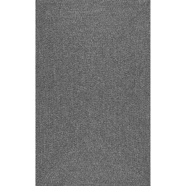 nuLOOM Wynn Braided Indoor/Outdoor Area Rug, 3' x 5', Charcoal