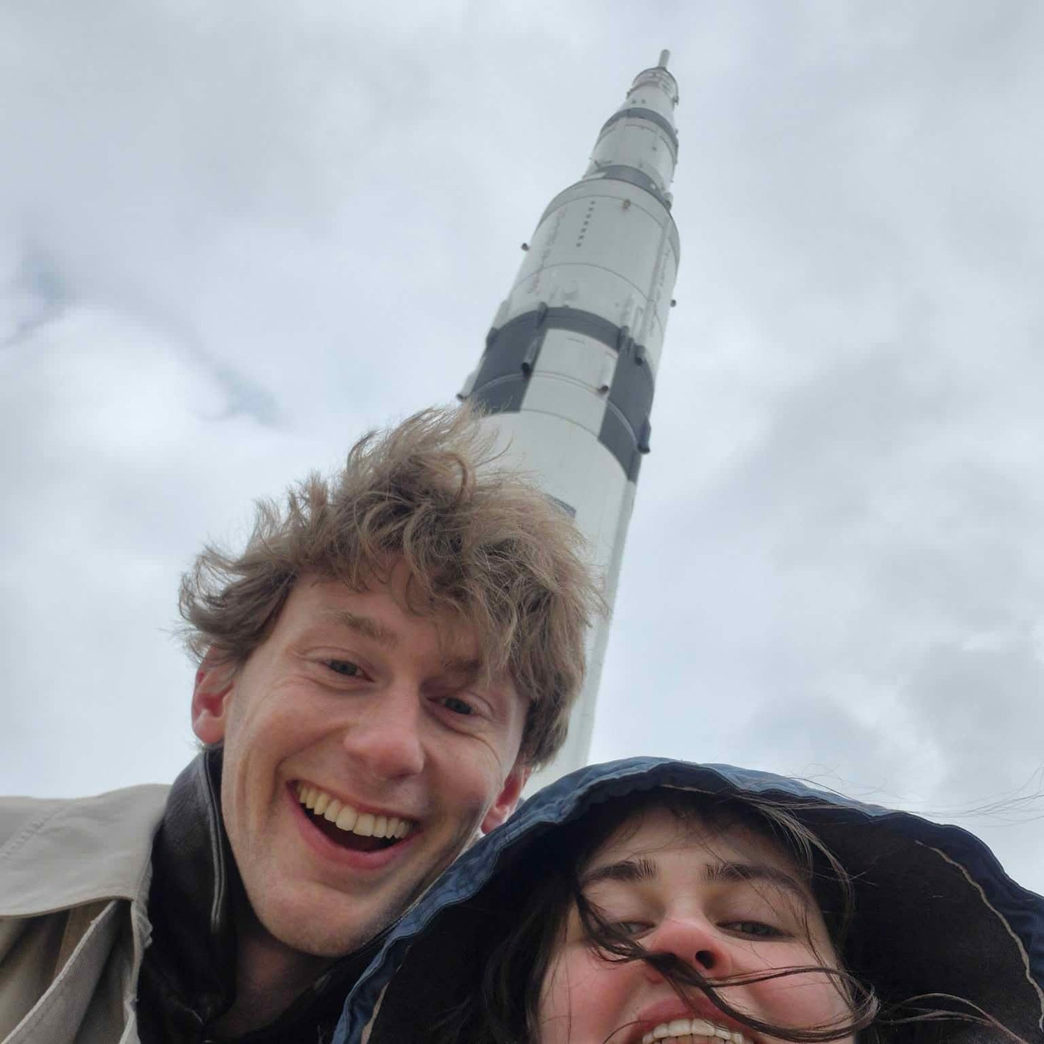 It was windy when we visited the Space & Rocket Center