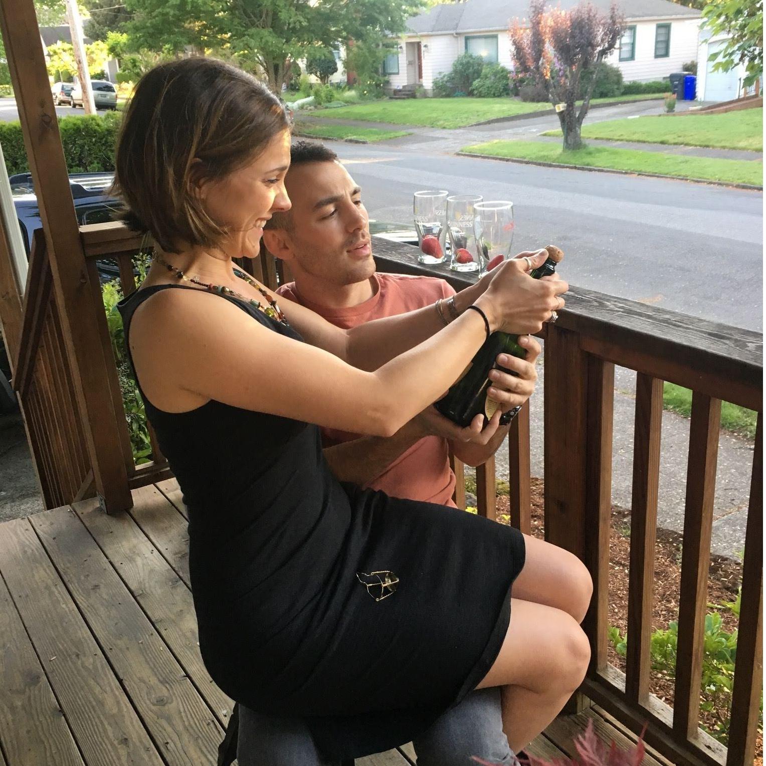 Celebrating our first house!