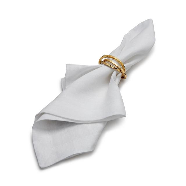 Aman Imports - Hammered-Brass Bangles Napkin Ring - 100% Exclusive