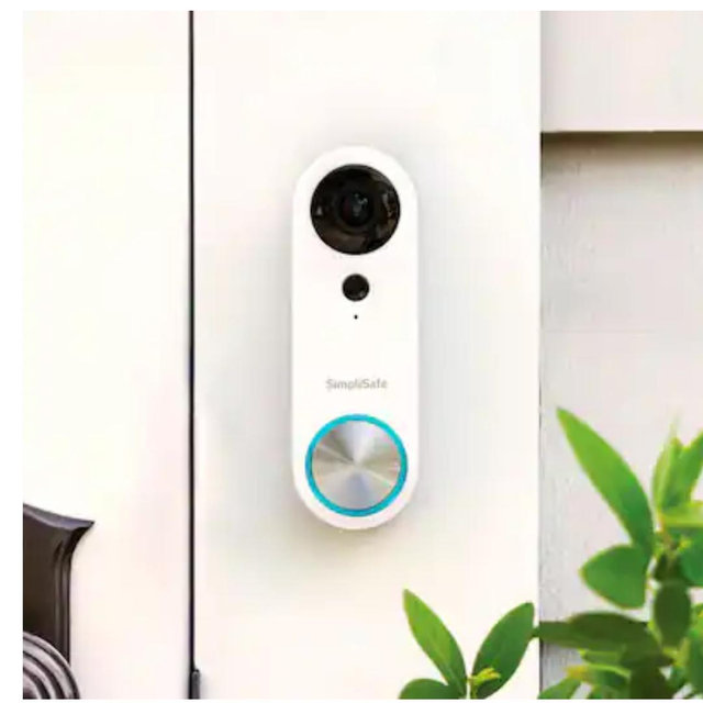 SimpliSafe - Video Doorbell Pro - Wired - White