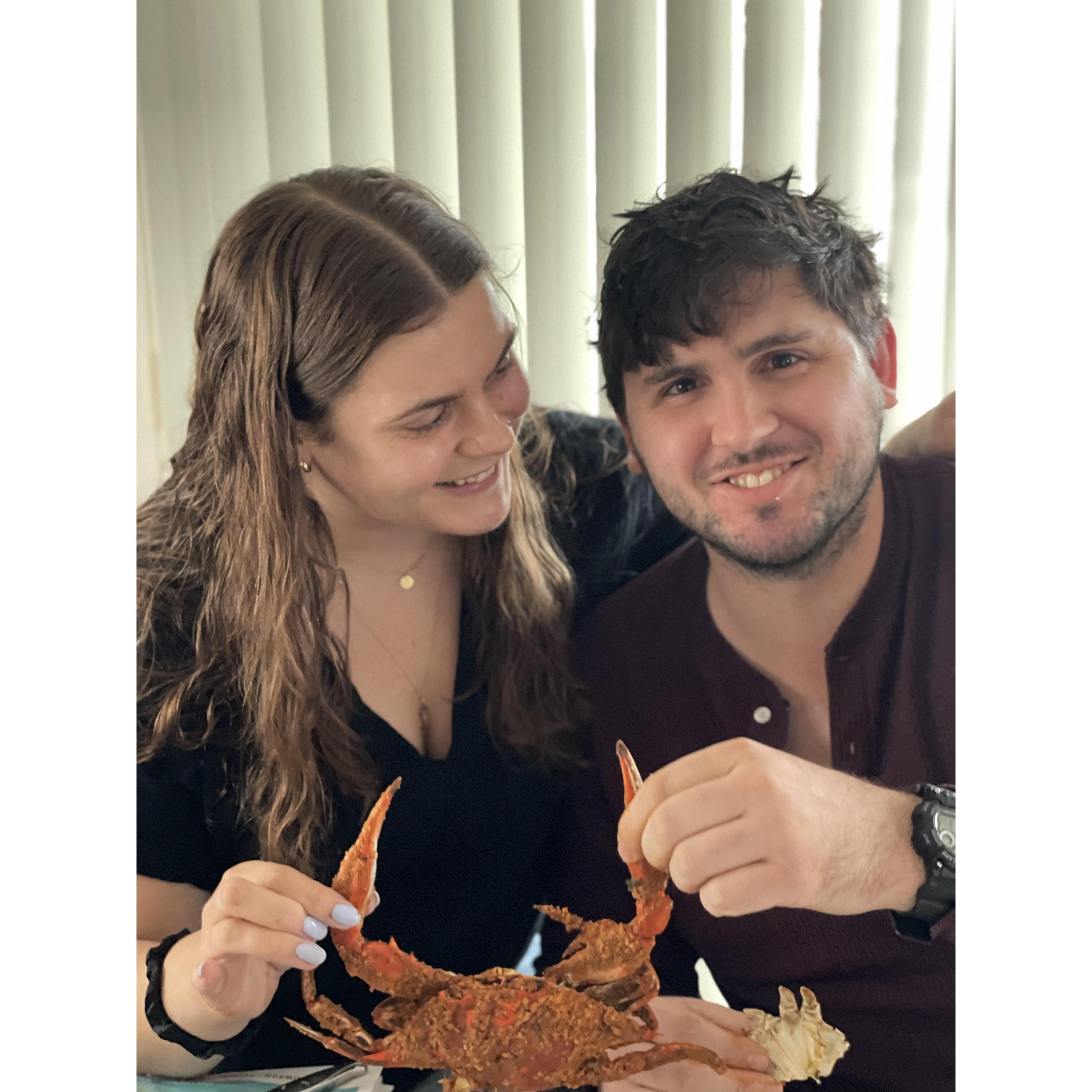 Another Fenwick trip with Caroline's favorite food and beach activity.