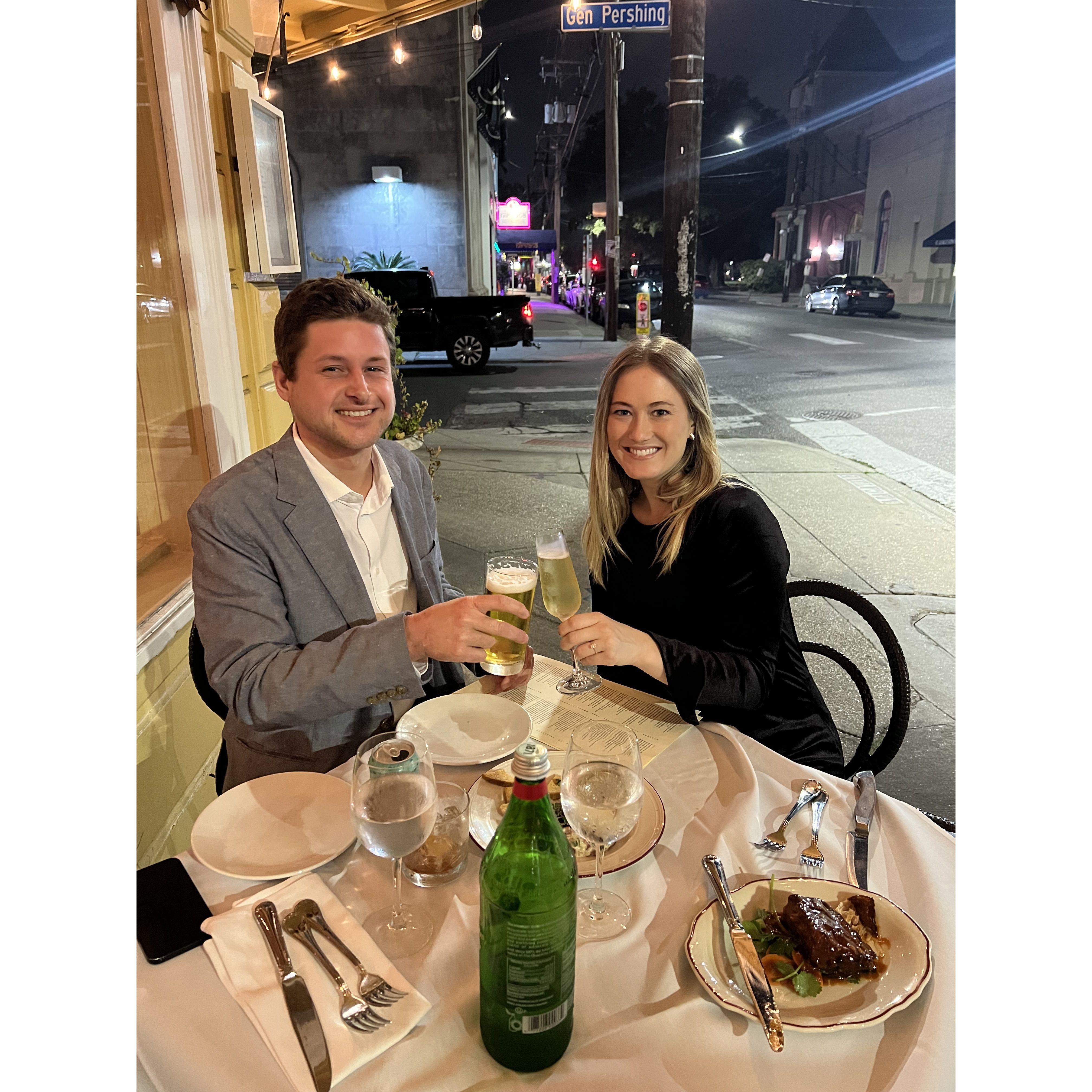 The night we got engaged (December 10th, 2022)