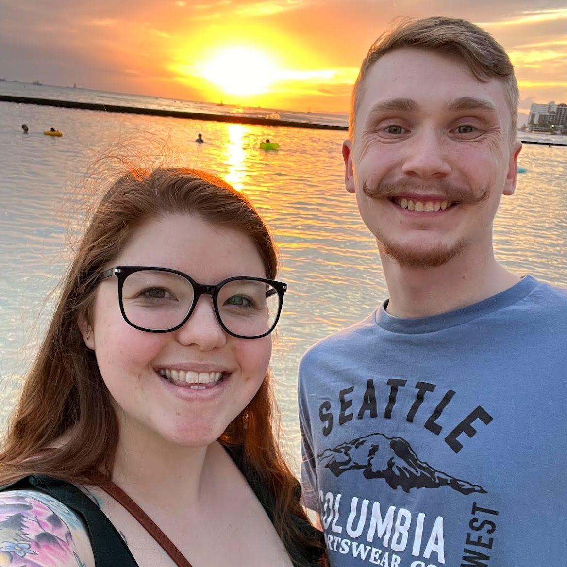 Our first trip ever was to Ohau and we saw this beautiful sunset as soon as we got to the hotel