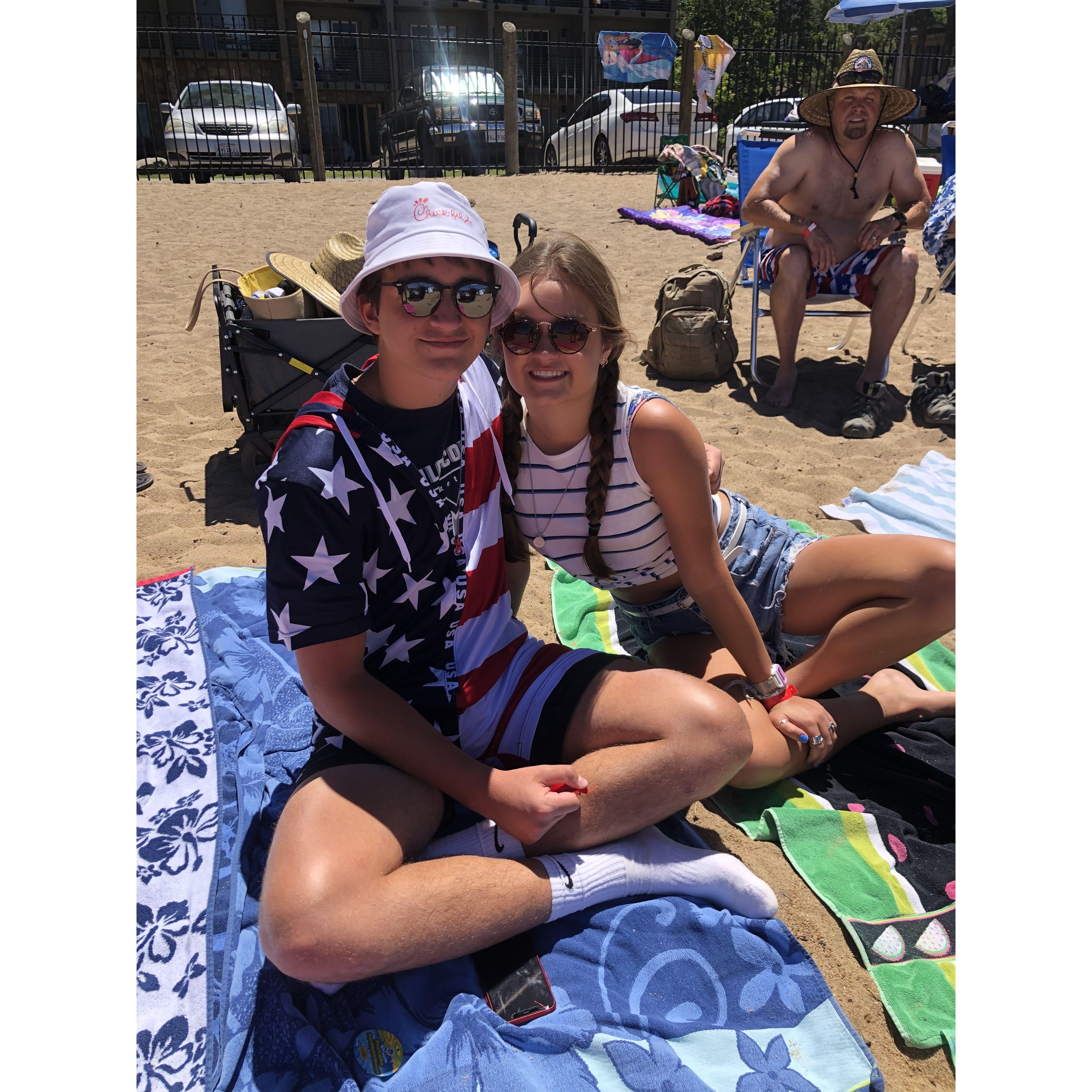 Rylans first time to Tahoe with the Brenings