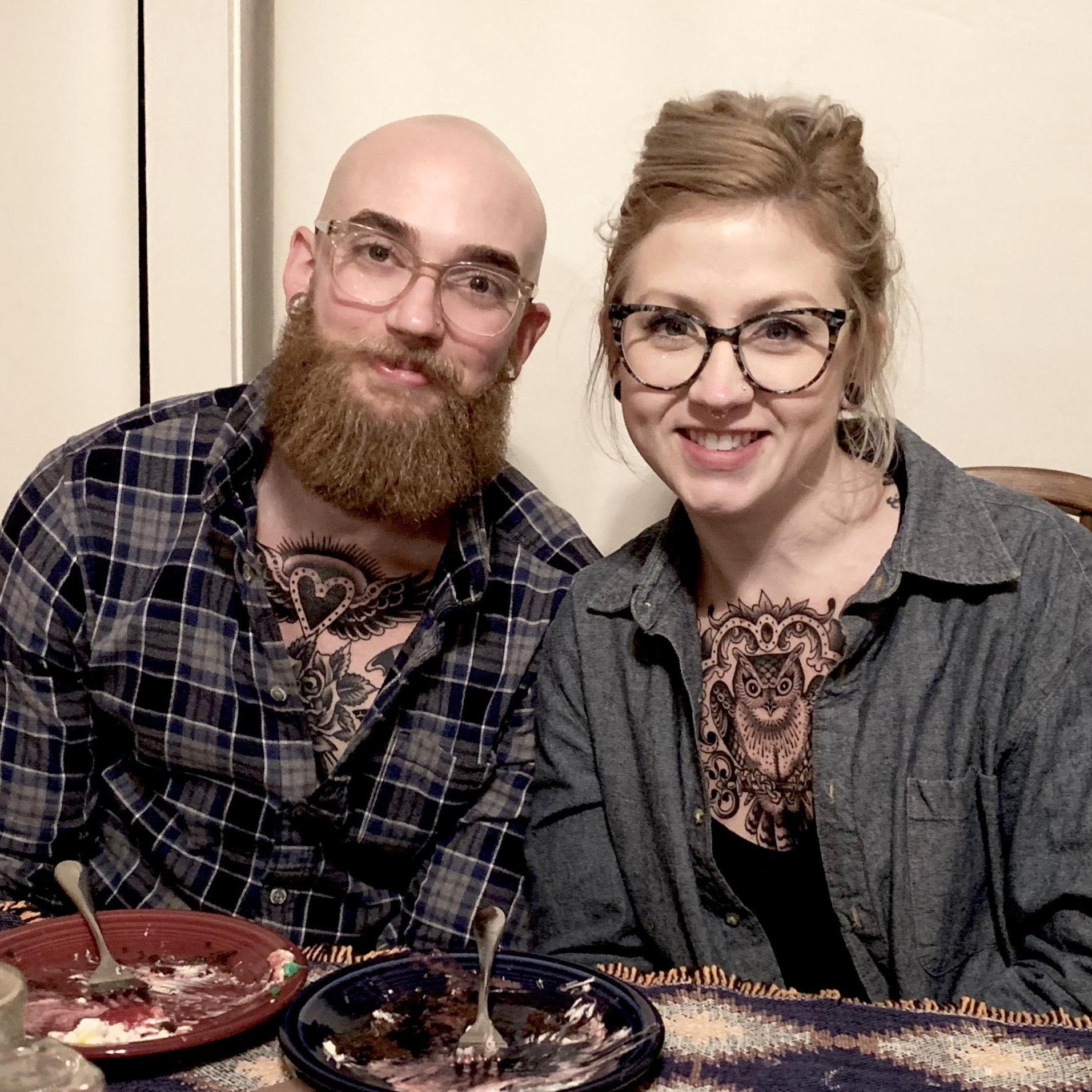 Some 30th B-Day cake with the fam. And some new chest ink!