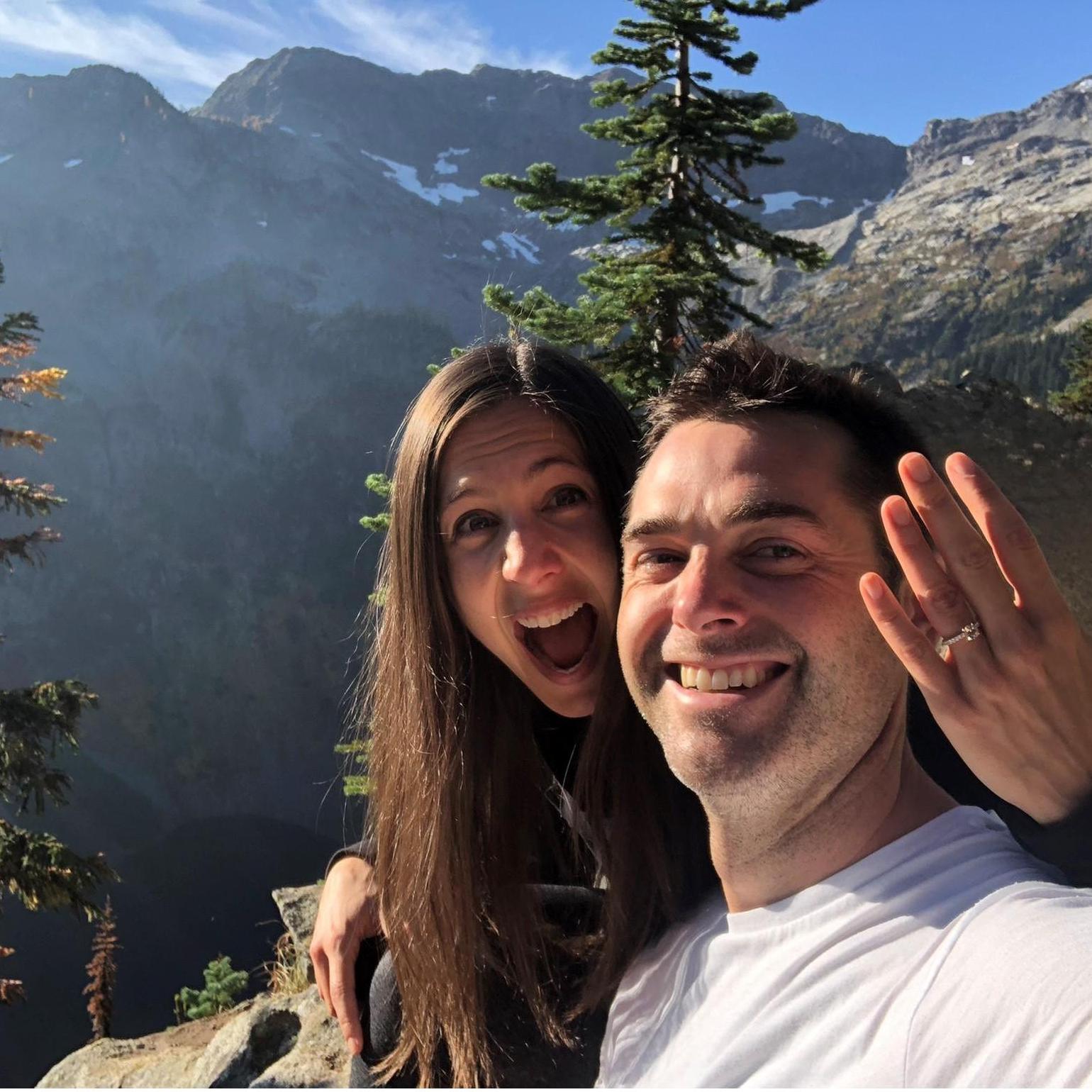 And somewhere in the mountains, she said yes.