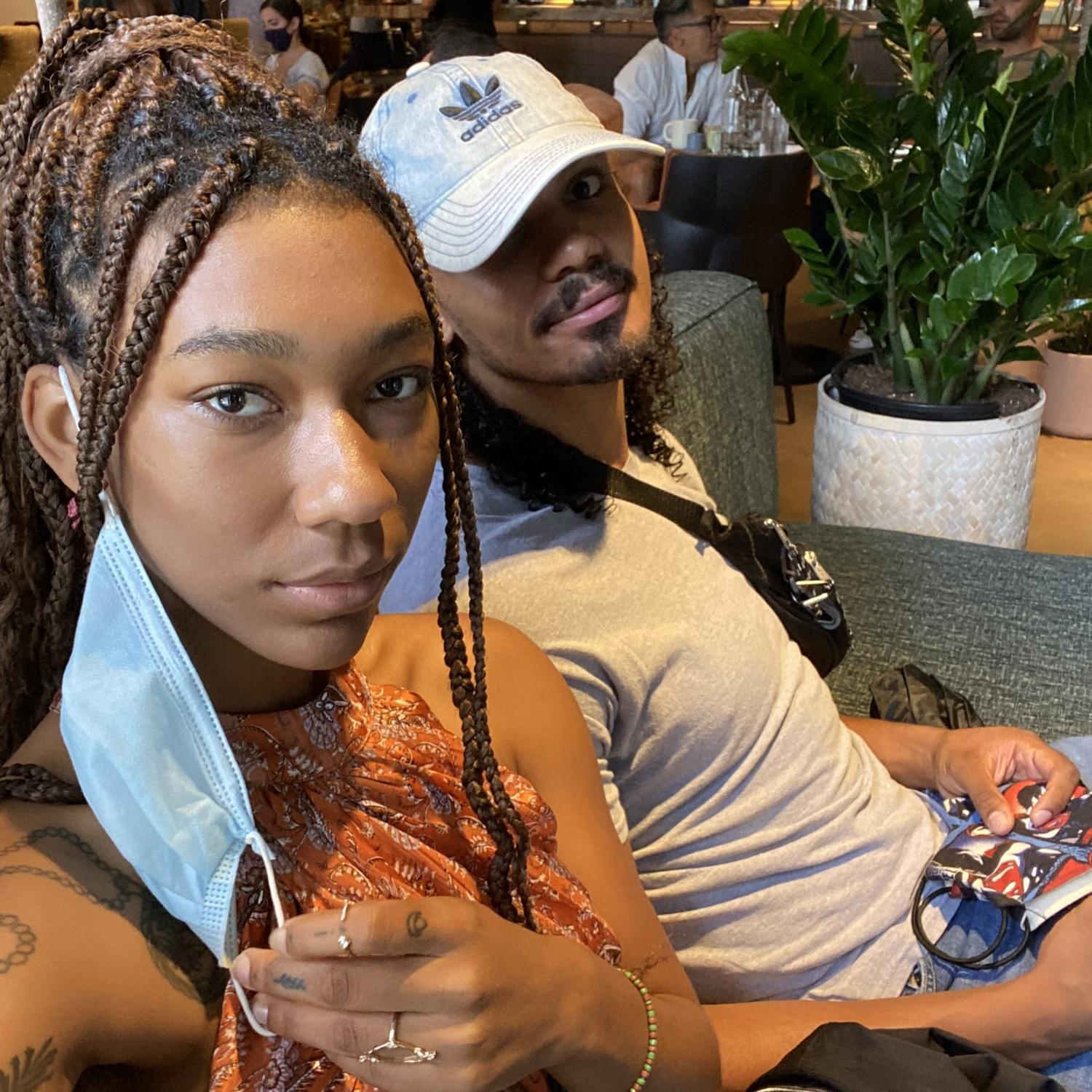 Before our walk for the Black Lives Matter protest in Washington DC 2020.
Zeph had to carry Na’eema on his back for 3 miles after her ankles were attacked by a swarm of yellow jackets.