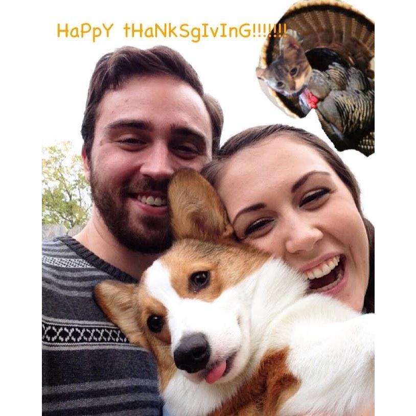Fast forward to our first year living together... Snorlax and Eevee have now joined the family!! Fall 2015