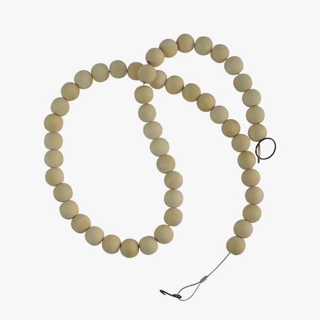 Natural Wood Bead Strand