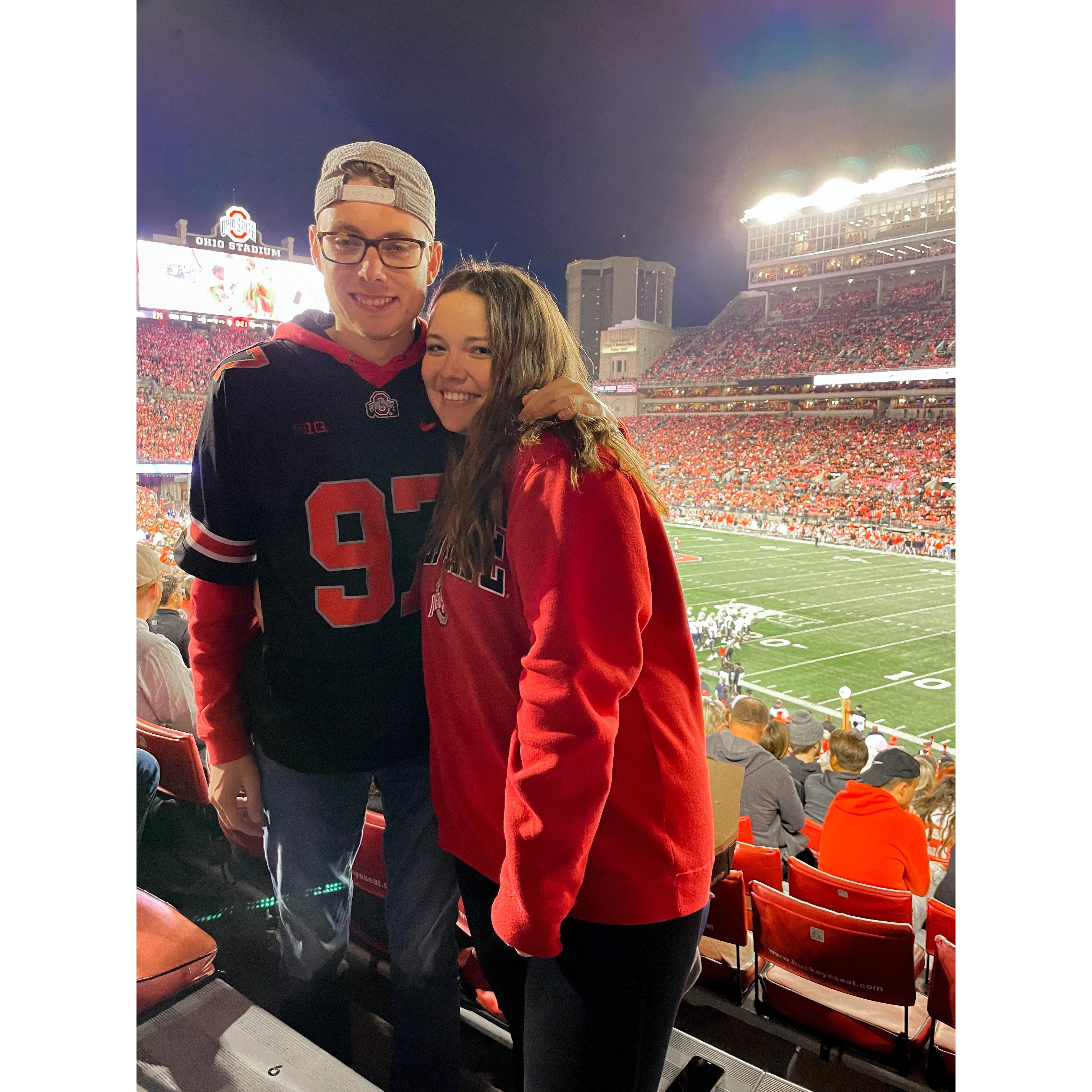 He took me to my very first OSU game. Go Bucks!