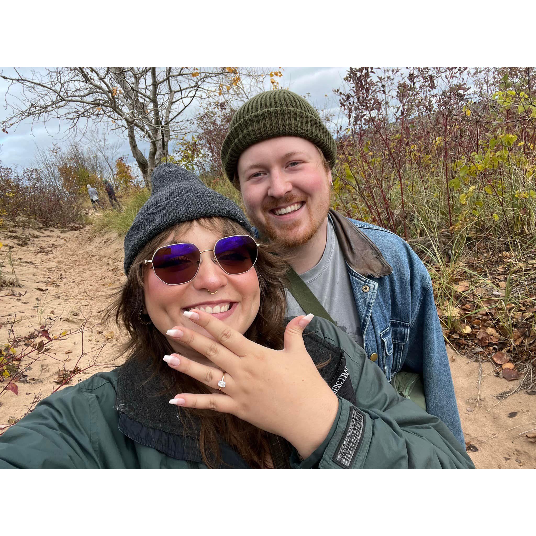 Taken right after Teddy proposed :-)