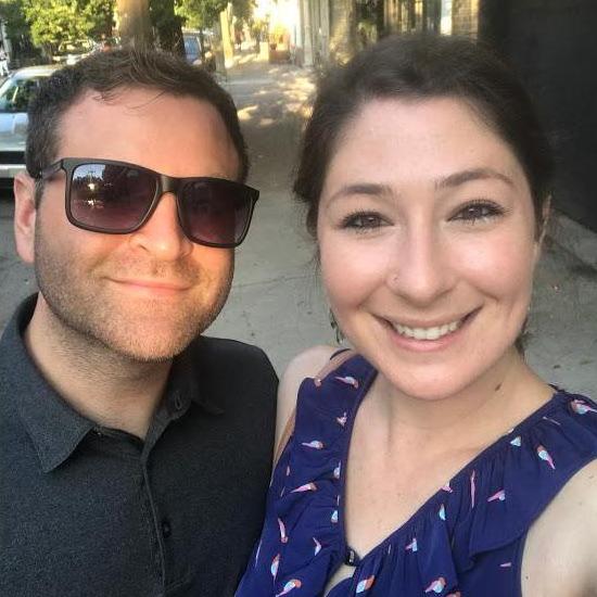 Enjoying a sunny afternoon of bopping around Philly.